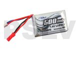 LP2S500EF60   Xtreme Production Li-Po 7.4v, 500 mAh 60C Blade 130X  